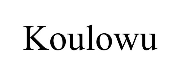 Trademark Logo KOULOWU