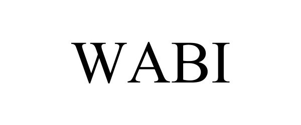 Trademark Logo WABI