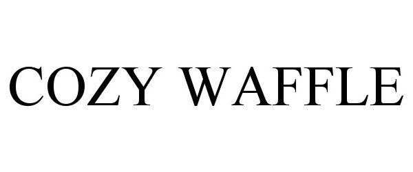 Trademark Logo COZY WAFFLE