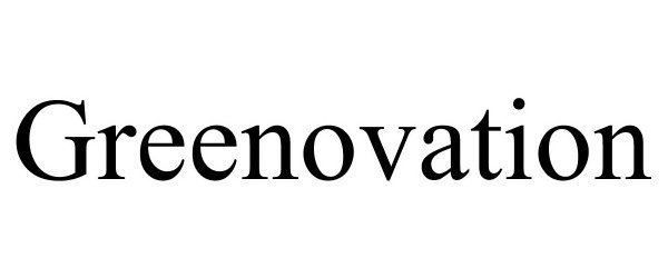 Trademark Logo GREENOVATION
