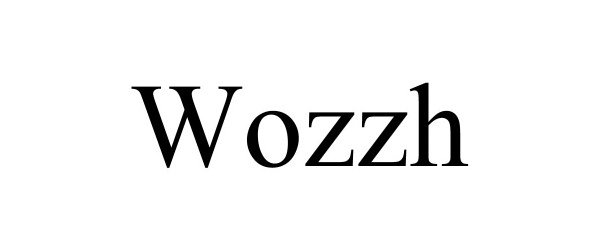 Trademark Logo WOZZH