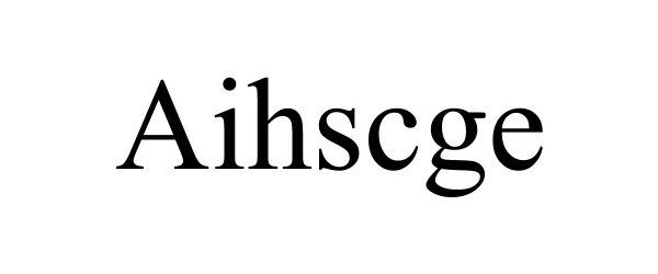  AIHSCGE