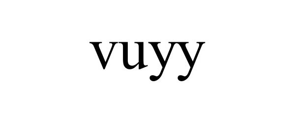 Trademark Logo VUYY