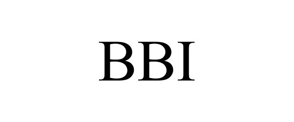 Trademark Logo BBI