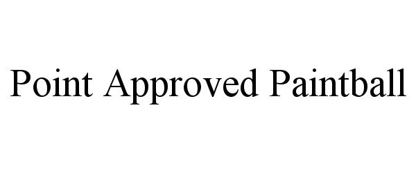  POINT APPROVED PAINTBALL