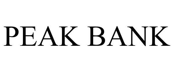 PEAK BANK