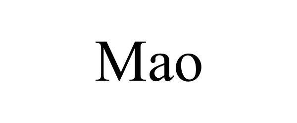 Trademark Logo MAO