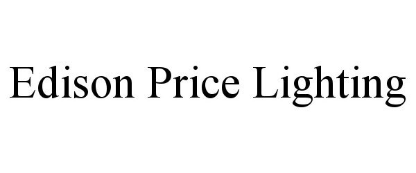 Trademark Logo EDISON PRICE LIGHTING