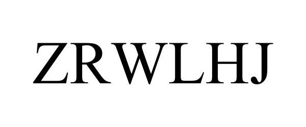 Trademark Logo ZRWLHJ