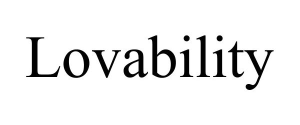 Trademark Logo LOVABILITY