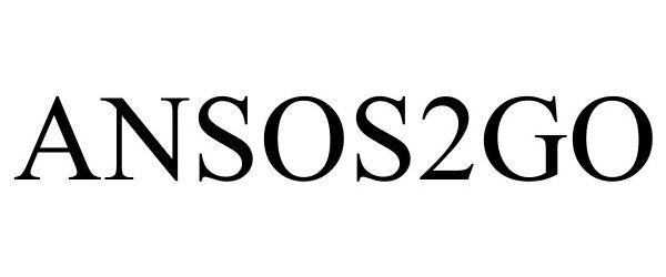 Trademark Logo ANSOS2GO
