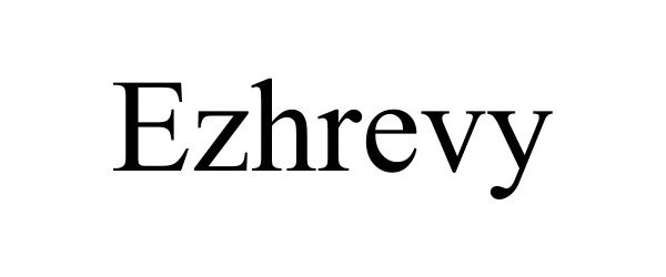 Trademark Logo EZHREVY