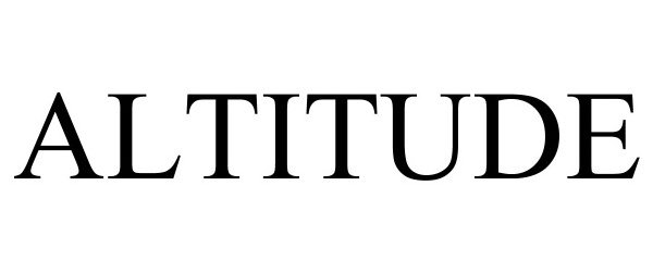 Trademark Logo ALTITUDE