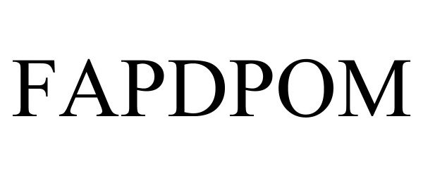 Trademark Logo FAPDPOM