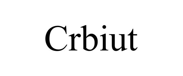 Trademark Logo CRBIUT