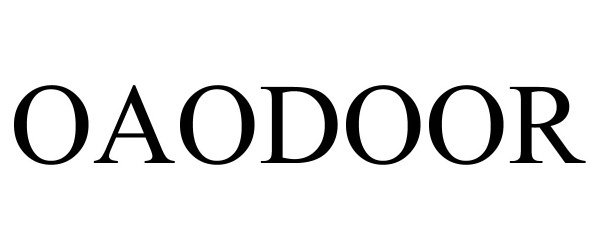 Trademark Logo OAODOOR