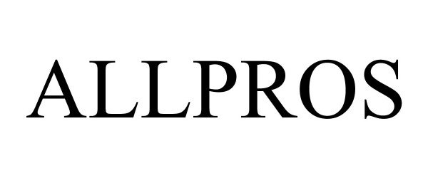 Trademark Logo ALLPROS