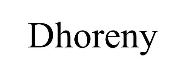 Trademark Logo DHORENY