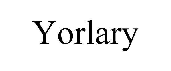 Trademark Logo YORLARY