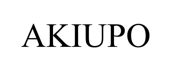 Trademark Logo AKIUPO