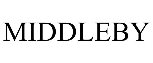 Trademark Logo MIDDLEBY