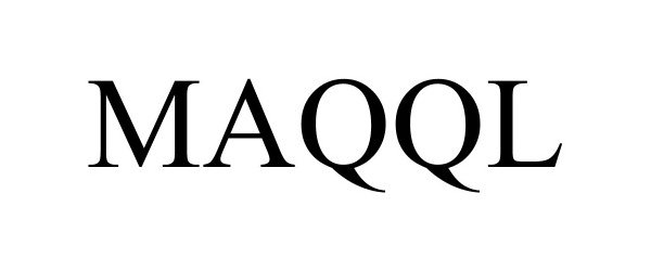 Trademark Logo MAQQL