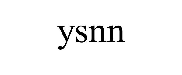 Trademark Logo YSNN