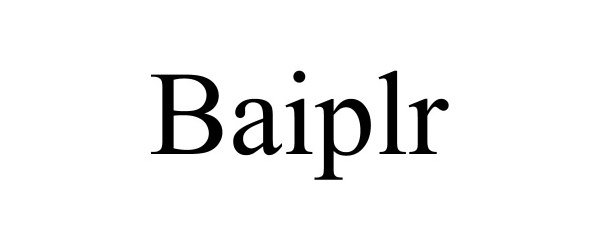  BAIPLR