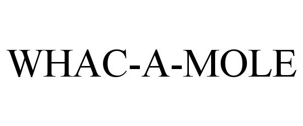 Trademark Logo WHAC-A-MOLE