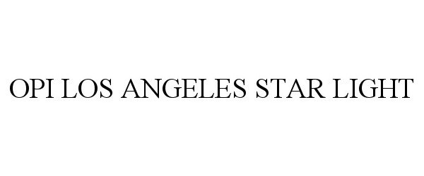 Trademark Logo OPI LOS ANGELES STAR LIGHT