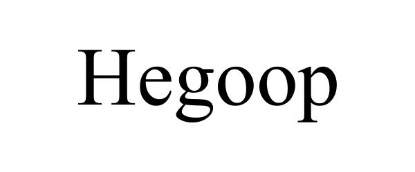 Trademark Logo HEGOOP