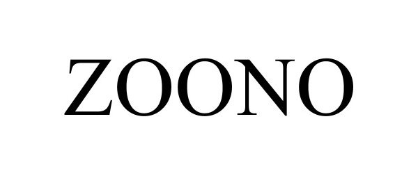 Trademark Logo ZOONO