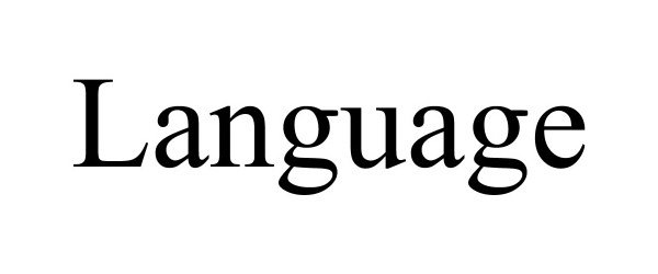 Trademark Logo LANGUAGE