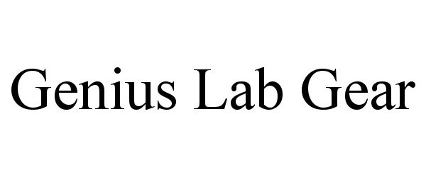 Trademark Logo GENIUS LAB GEAR