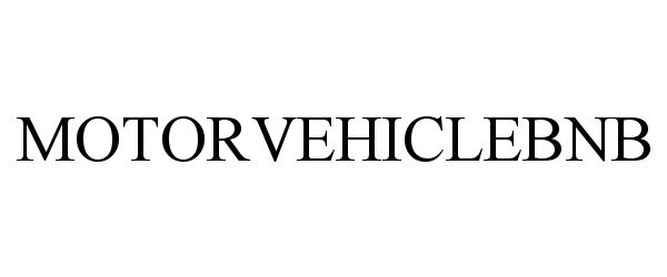 Trademark Logo MOTOR-VEHICLE-BNB