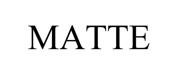 Trademark Logo MATTE