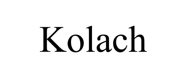 Trademark Logo KOLACH