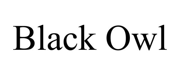 Trademark Logo BLACK OWL