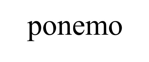 Trademark Logo PONEMO