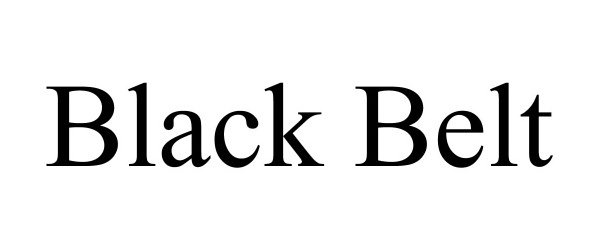 Trademark Logo BLACK BELT