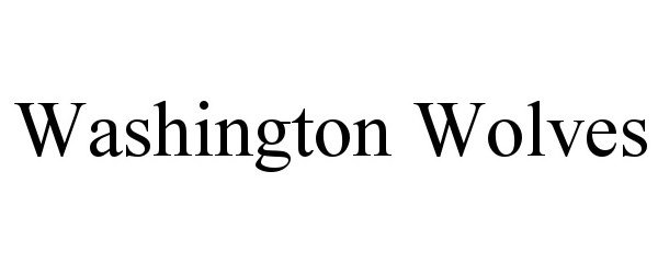 Trademark Logo WASHINGTON WOLVES