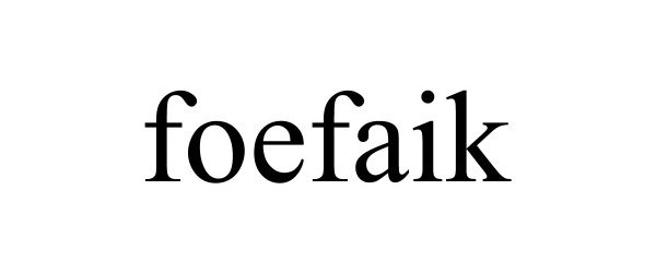  FOEFAIK