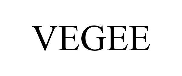 Trademark Logo VEGEE