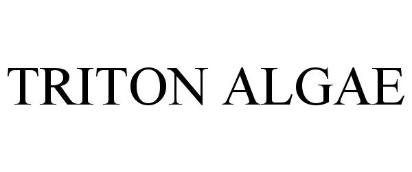 Trademark Logo TRITON ALGAE
