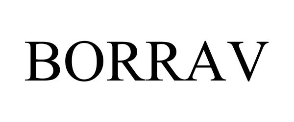 Trademark Logo BORRAV