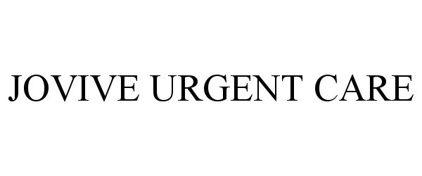  JOVIVE URGENT CARE