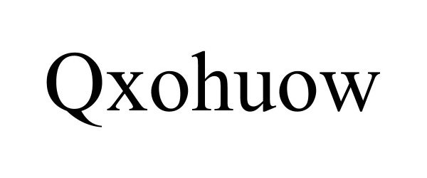 Trademark Logo QXOHUOW