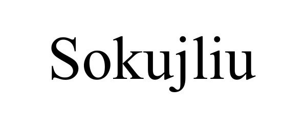 Trademark Logo SOKUJLIU