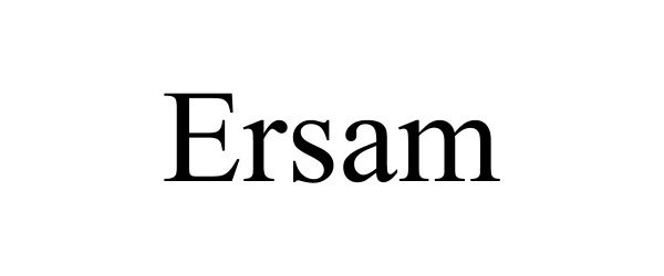 Trademark Logo ERSAM