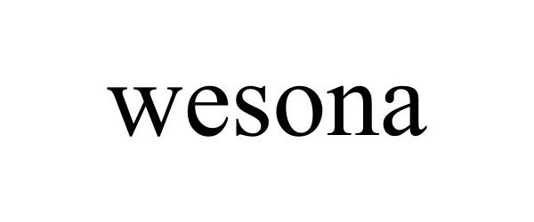 Trademark Logo WESONA